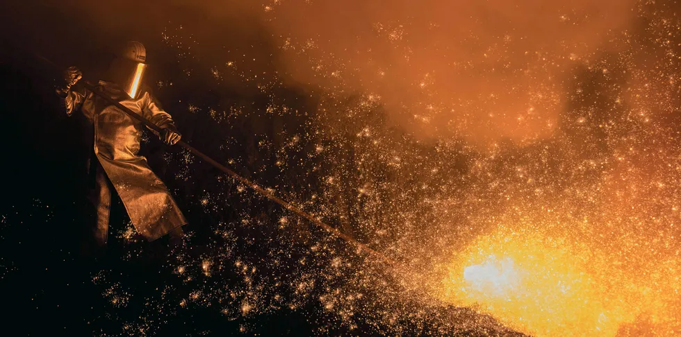 The fossil fuels used for the high-temperature heat used in steel making could be replaced by green hydrogen.