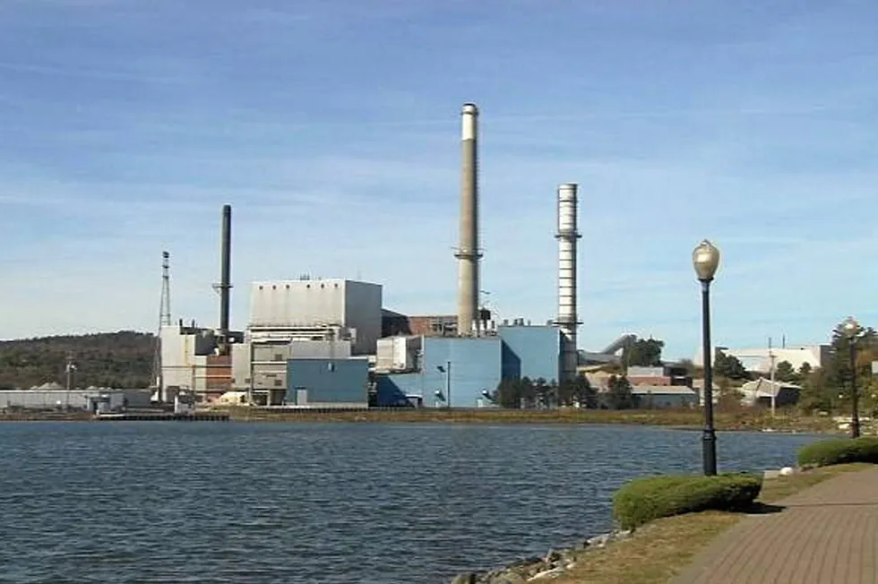 The site of the former Verso Paper Mill in Bucksport, Maine is the planned location for land-based salmon farming project Whole Oceans.