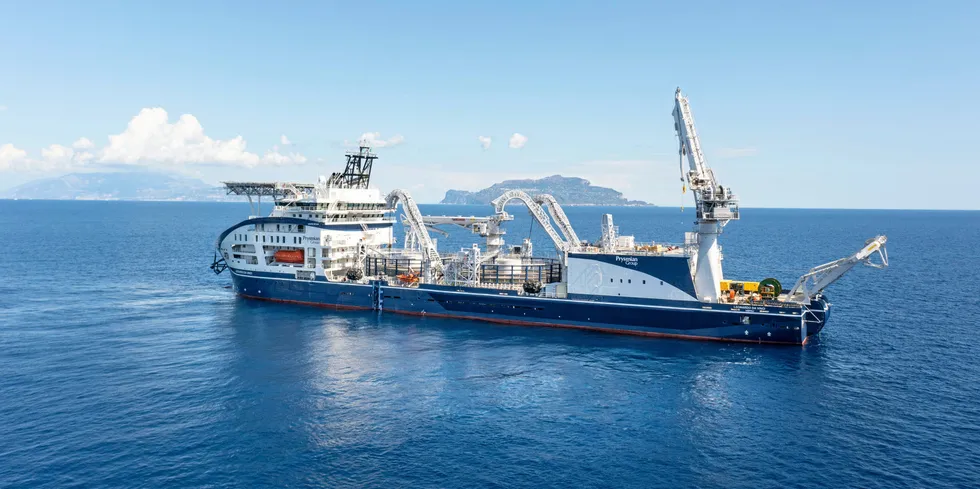 Prysmian's Leonardo da Vinci, sister to new as-yet-unnamed cablelayer