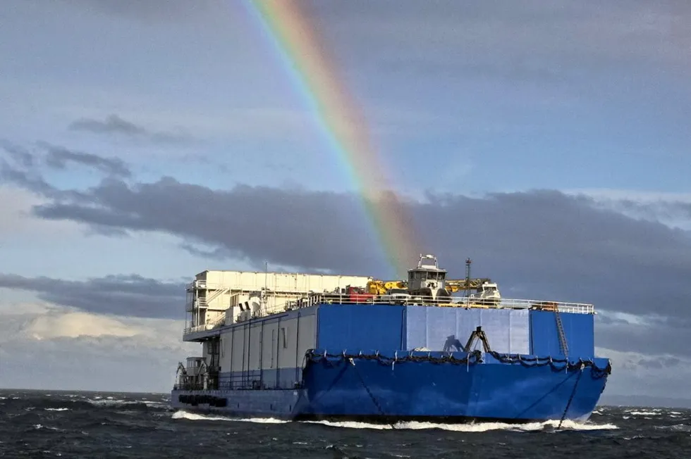 . Northline Seafoods vessel Hannah departing the Bellingham, Washington terminal on May 25, 2024.
