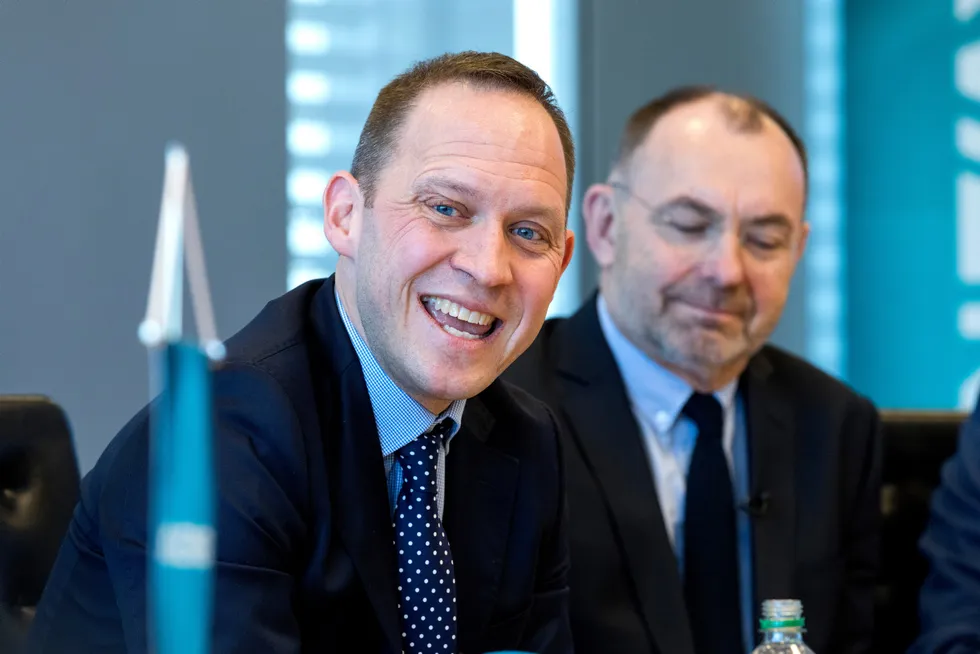 All smiles: Vaar Energi chief executive Torger Rod.
