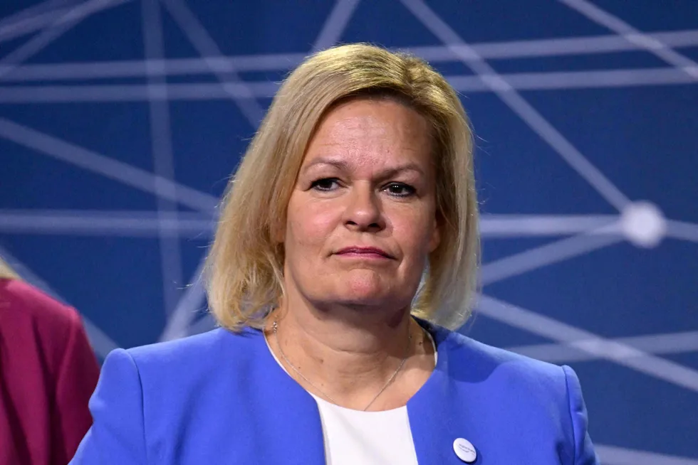 Critical: German Interior Minister Nancy Faeser presented the Critical Infrastructure Act.