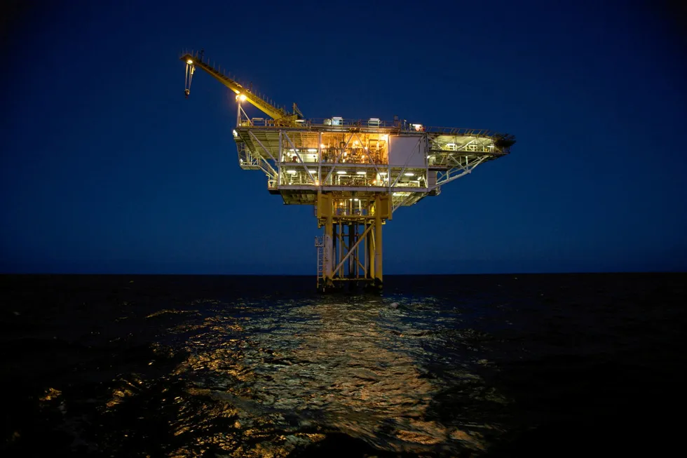 Cliff Head: this unmanned wellhead platform exploits the Australian field’s oil.