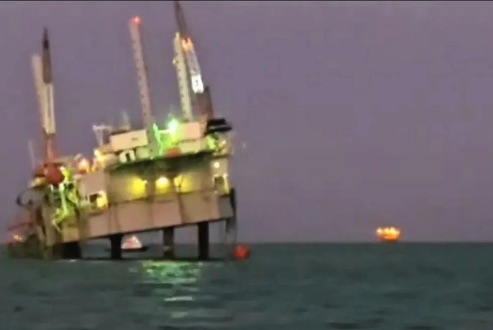 The jack-up rig collapse occurred offshore Trinidad & Tobago.