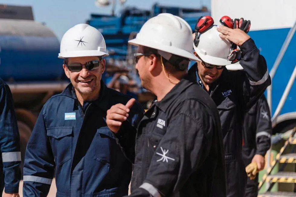 Reason to celebrate: Vista Oil & Gas workers