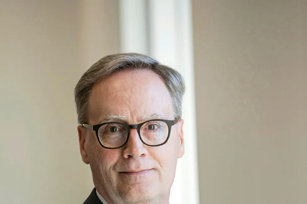 International experience: Hunting chief executive Jim Johnson