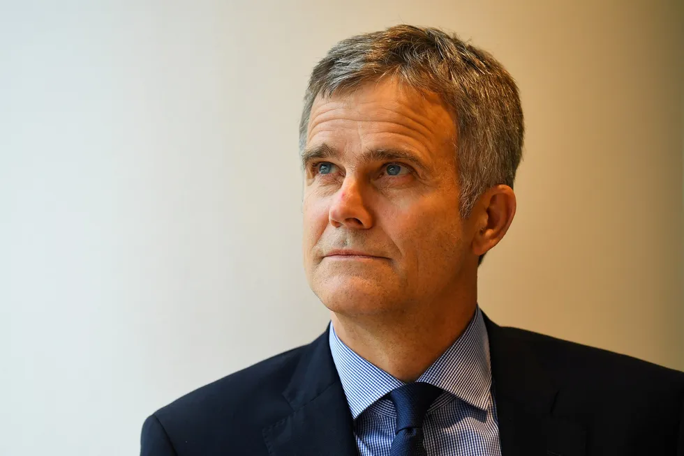 Opposition: BP chairman Helge Lund poses for a photograph at BP’s headquarters in London