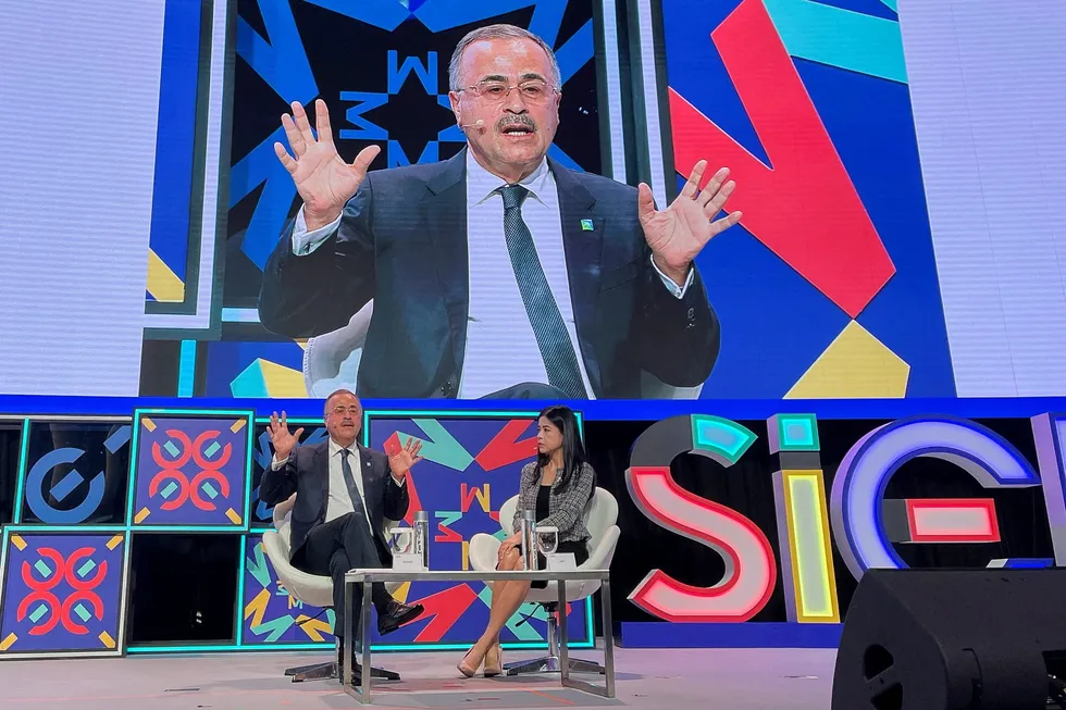 Saudi Aramco chief execurive Amin Nasser.