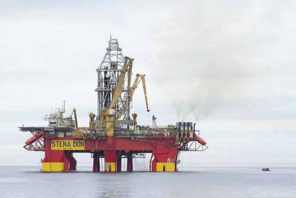 Refit work: the semi-submersible Stena Don