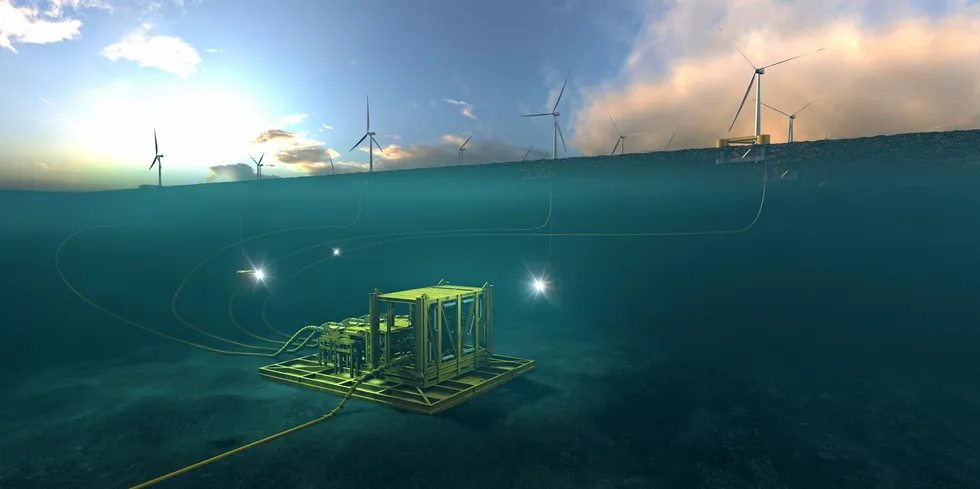 . Aker seabed substation.