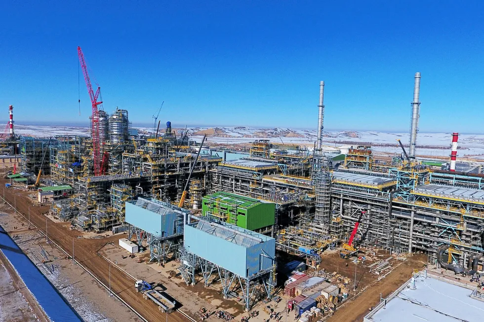 Back on track: the Uzbekistan GTL project under construction in the country's Kashkadarya region
