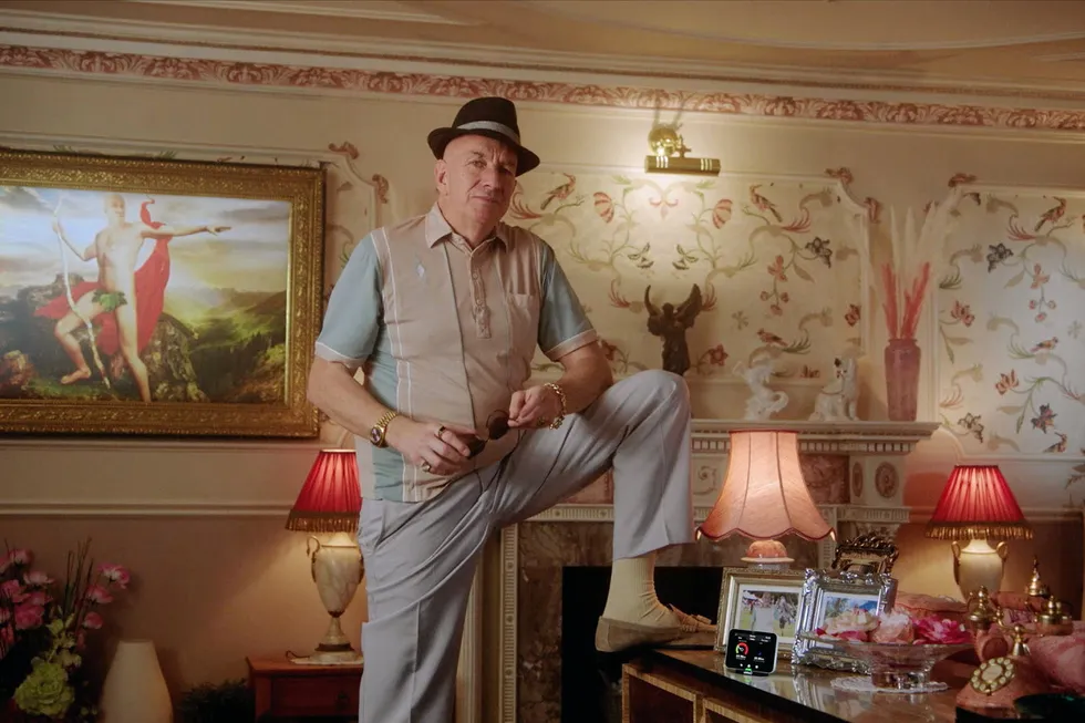 Essex style: comedian Simon Day's 'eco warrior' Dave Angel has been revived in an advertising campaign for Utilita.