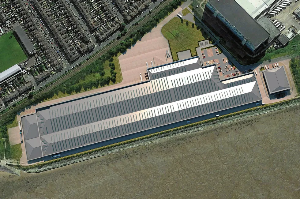 The proposed development in Grimsby.