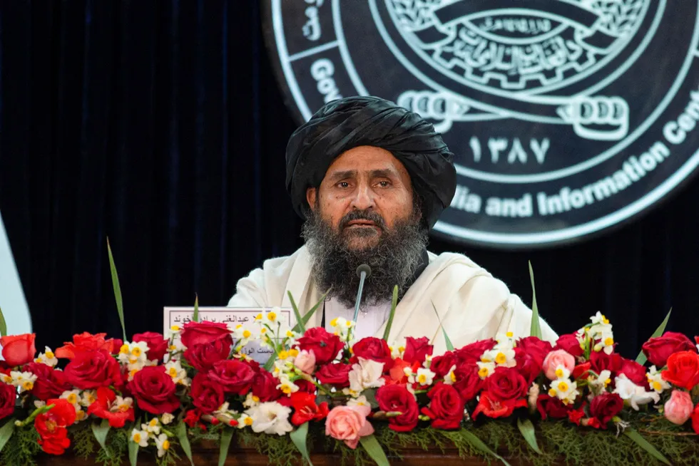Oil deal: Afghanistan acting First Deputy Prime Minister Abdul Ghani Baradar.