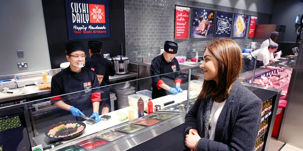 Battersea Nine Elms Sushi Bar.