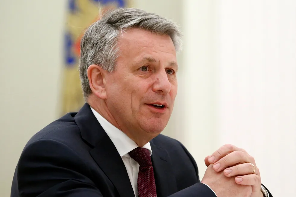 Outgoing chief executive: Shell boss Ben van Beurden.