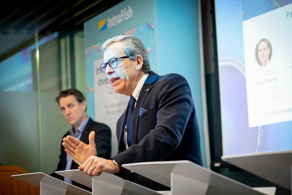 Ricardo Garcia at the IntraFish Seafood Investor Forum in London.