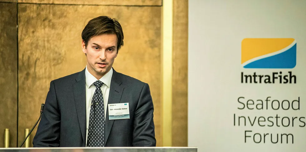 Stein Alexander Aukner, Seafood Equity Analyst at DNB Markets, presented forecasts on the salmon market during IntraFish's first-ever digital Seafood Outlook 2020.