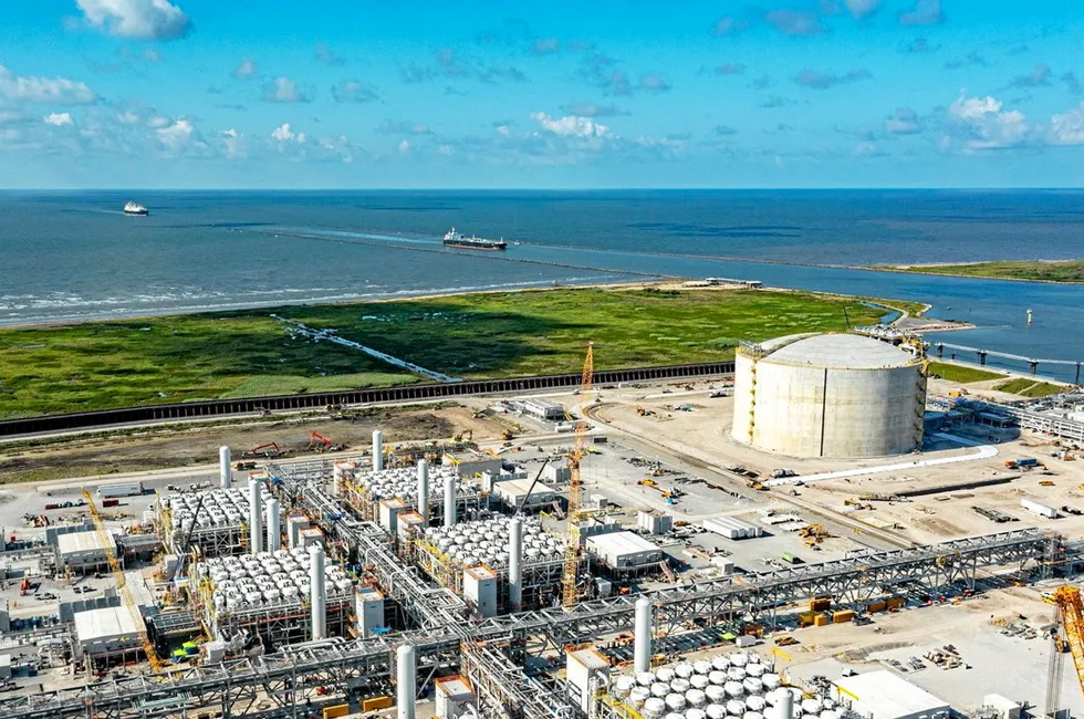 Venture Global's Calcasieu Pass LNG export project in Louisiana, US.