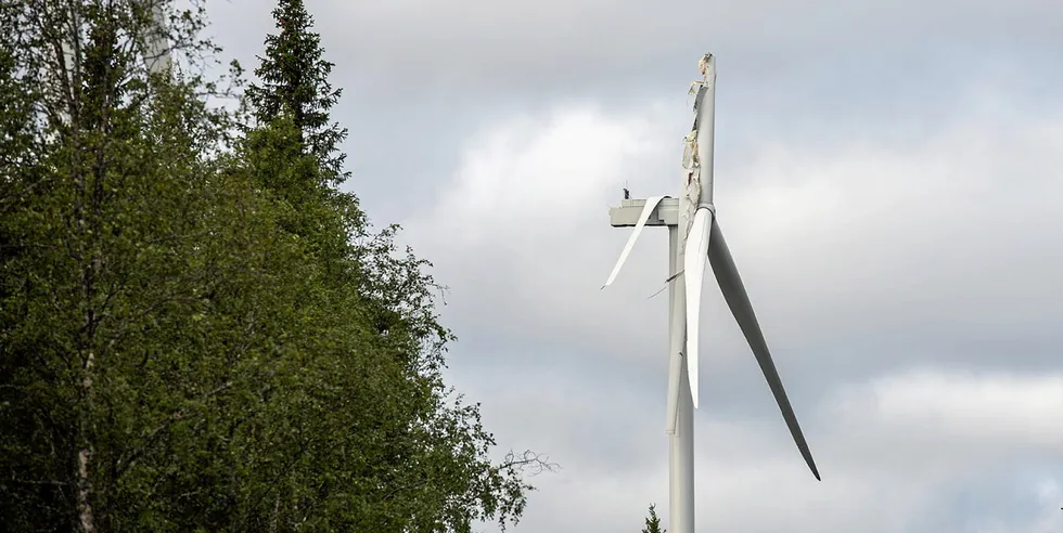 The GE turbine at Bjorkvattnet.