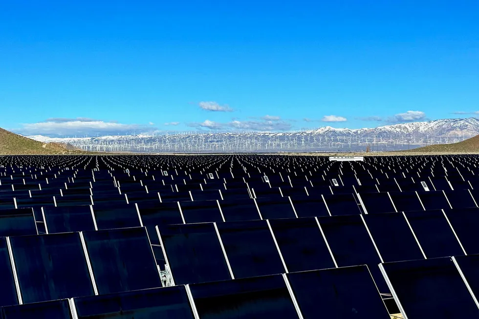 Masdar solar array.