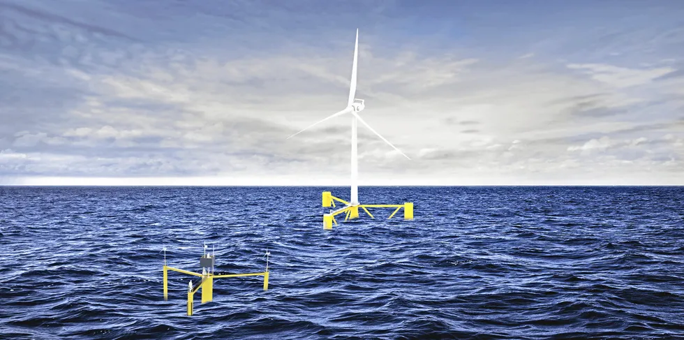 Ocergy OCG floating wind concept.