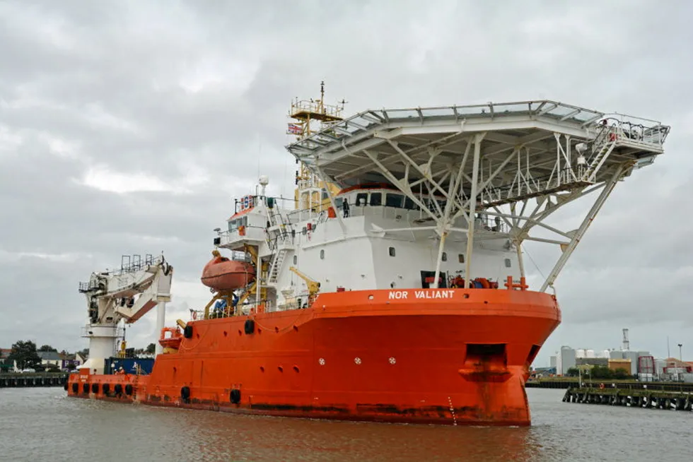 Low bidder: the Nor Valiant vessel