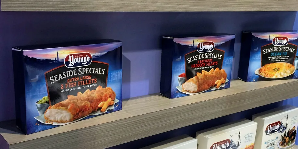 Young's results were lifted by higher sales in the chilled, frozen categories.