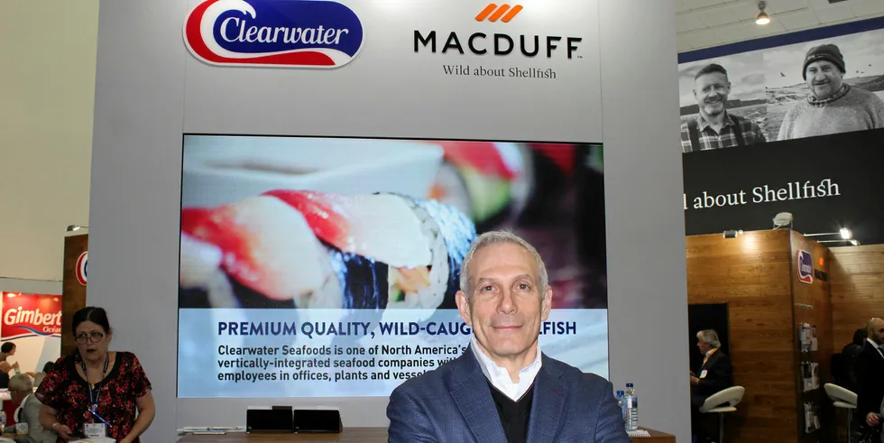 Ian Smith, Clearwater CEO. Brussels Seafood Expo 2019.
