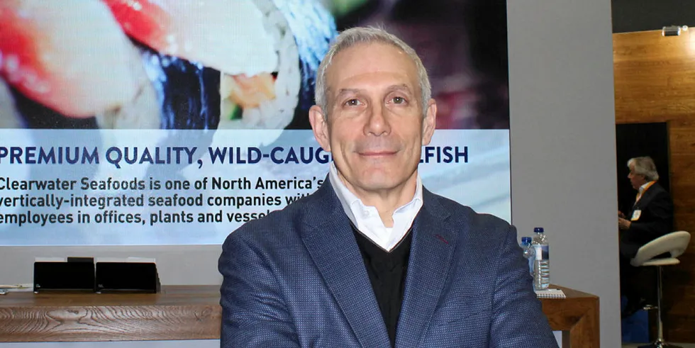 Ian Smith, Clearwater CEO. Brussels Seafood Expo 2019.