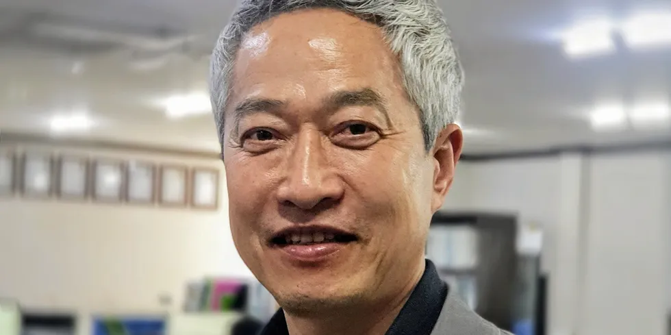 Korea olive flounder RAS project. Dr Woo-Jai founder.