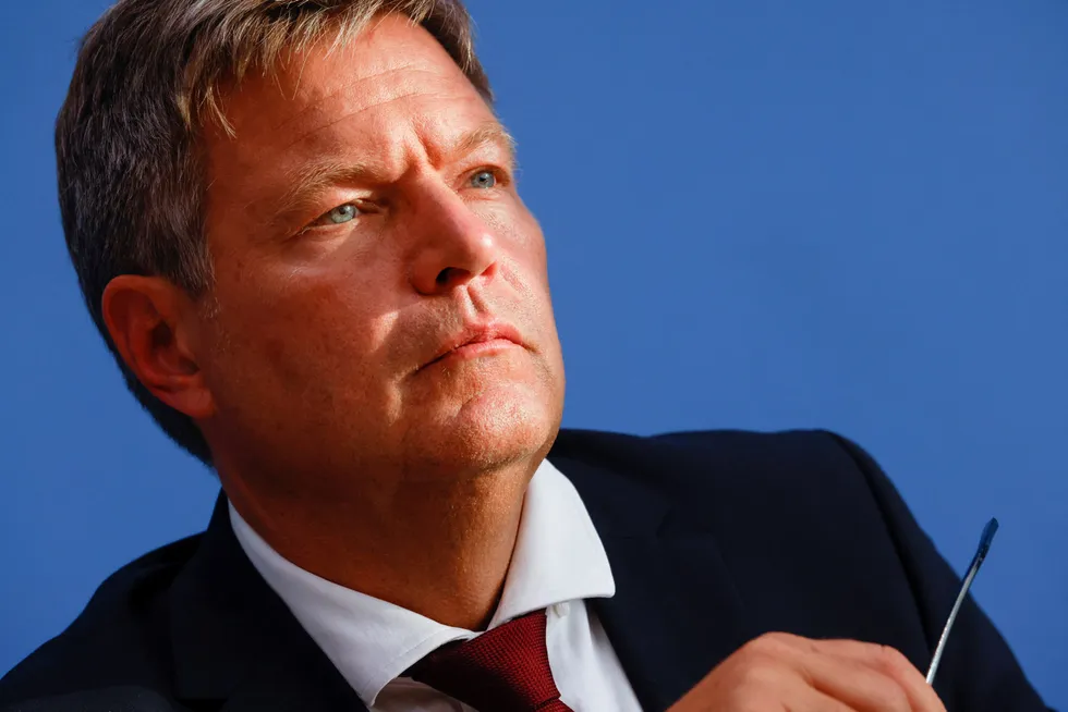 Severing Russian ties: German Economy Minister Robert Habeck.