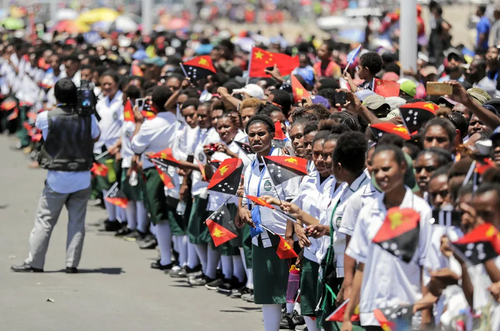 Schoolkids in Port Moresby, Papua New Guinea.