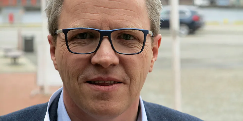 Jim-Roger Nordly, STIM CEO. The farmed salmon smolt feed producer hopes to fight off larger producers such as Biomar, Cargill and Skretting with new patent rights.
