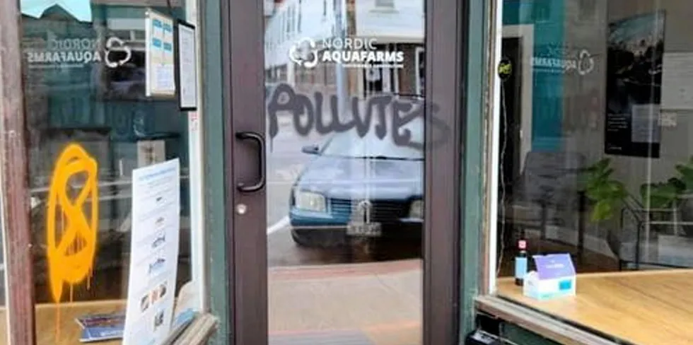 Land-based salmon farmer Nordic Aquafarms' Belfast, Maine offices has faced intense opposition since the project was introduced in 2018.