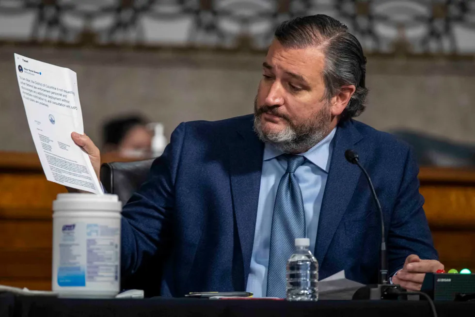 Strong call: US Senator and Texas Republican, Ted Cruz