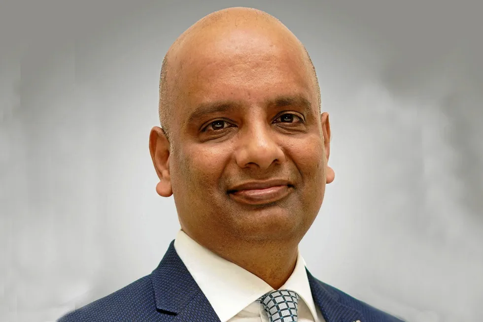 CCS win: Mahesh Swaminathan, McDermott's senior vice president for subsea and floating facilities.