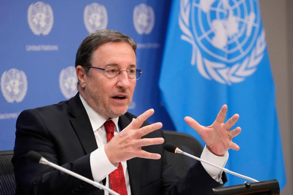 Salvage operation: United Nations Development Programme administrator Achim Steiner.
