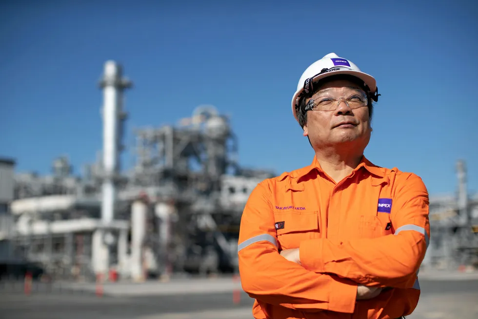 Eye on the Abadi prize: Inpex chief executive Takayuki Ueda.