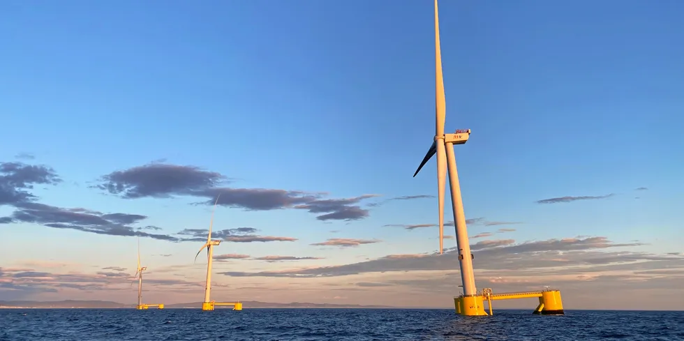 The pioneering WindFloat Atlantic array was connnected to the Portuguese grid in 2020