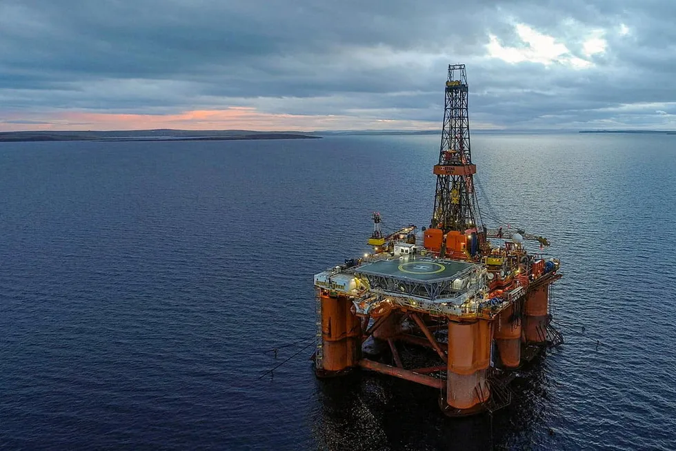 Back to work: the semi-submersible Stena Spey