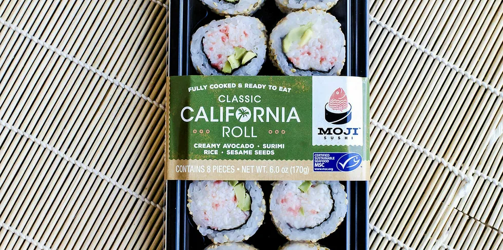Trident and Banzai Sushi are selling pre-made sushi to US schools and universities.