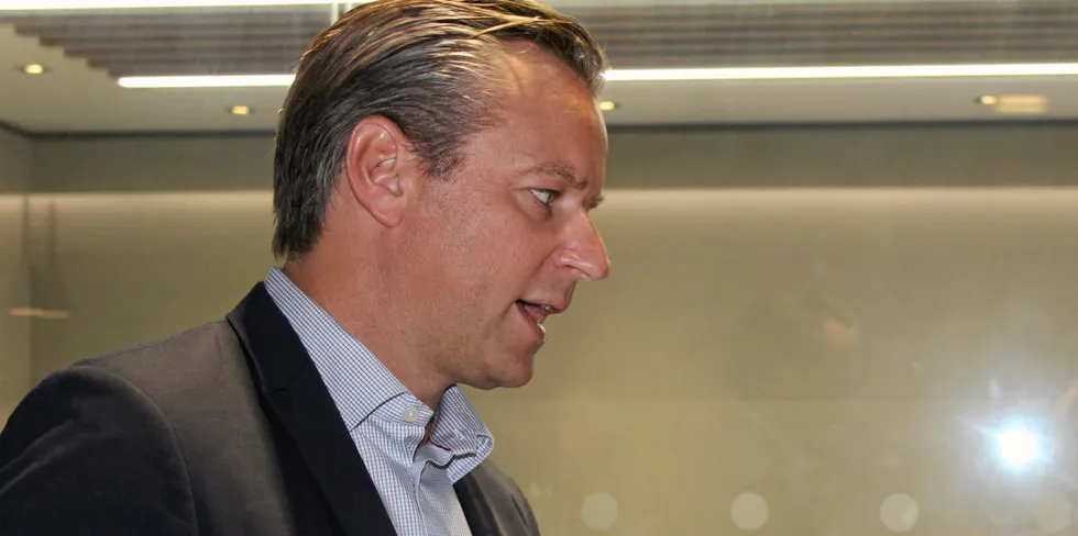 Johan Andreassen, CEO of Atlantic Sapphire. The group has revised its production plans for its Miami land-based salmon farming facility higher.