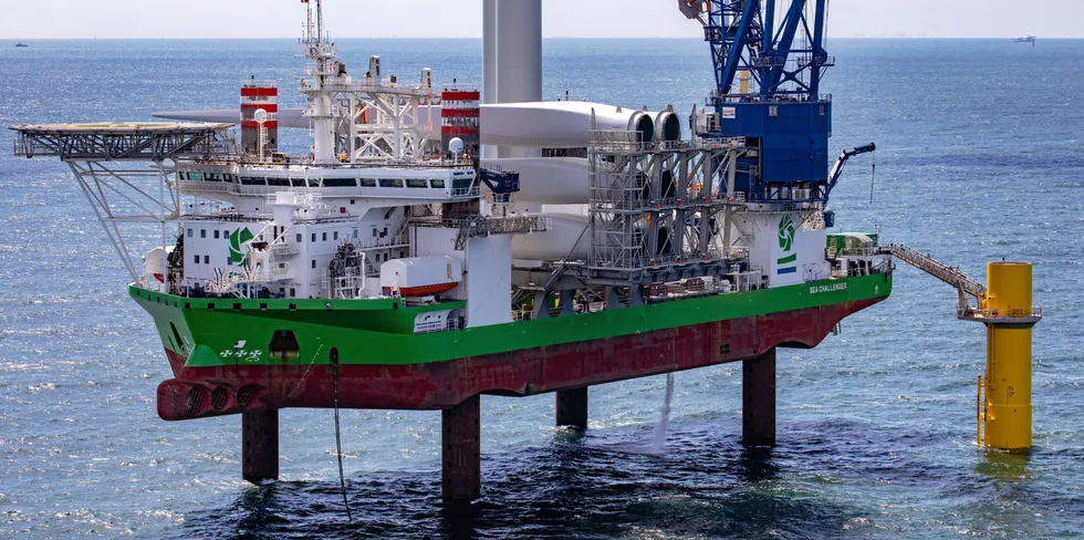 DEME's Sea Challenger installation vessel
