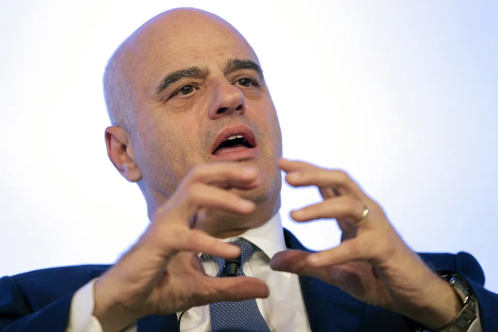 Cleaner drive: Eni chief executive Claudio Descalzi