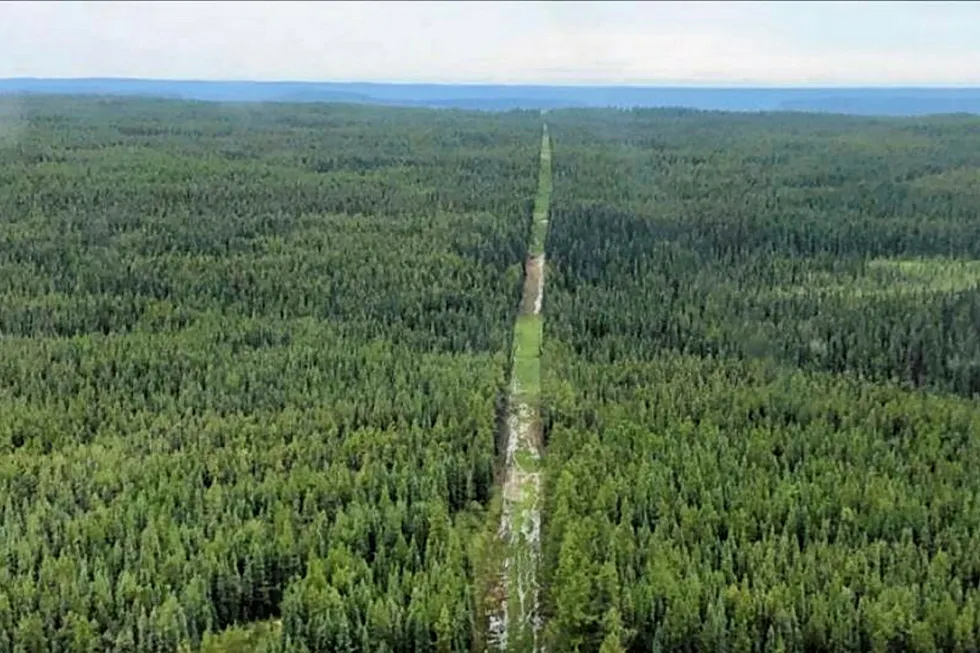 Path for gas: the proposed pipeline route through the northern part of the Calima Lands follows an existing track