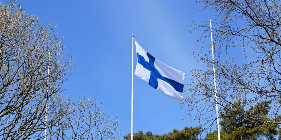 . Finland flag.