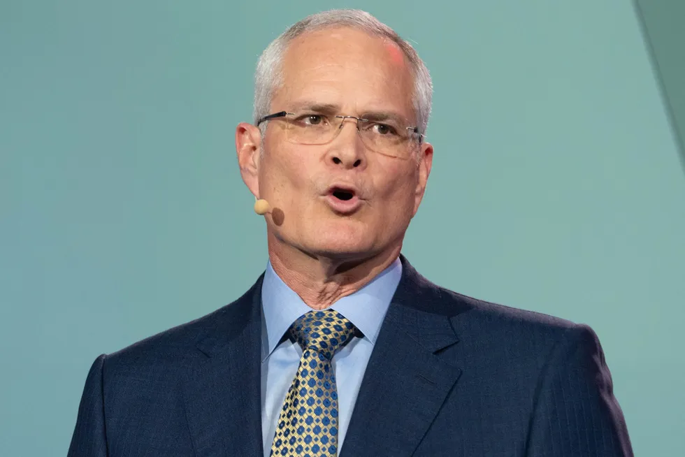 ExxonMobil chief executive Darren Woods.