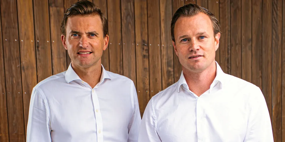 Bluefront Equity partners Kjetil Haga (left) and Simen Landmark (right).