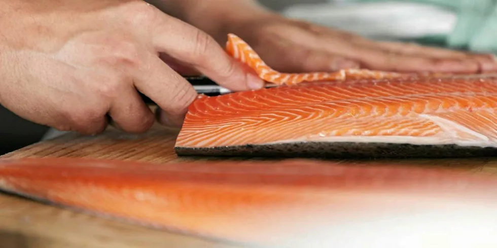 Salmon prices continue dropping.